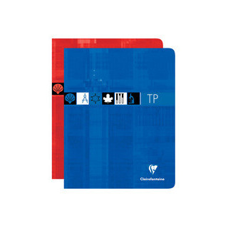 Cahier Clairefontaine TP - 17x22 cm- 90 gr - 40 seyès + 40 unies