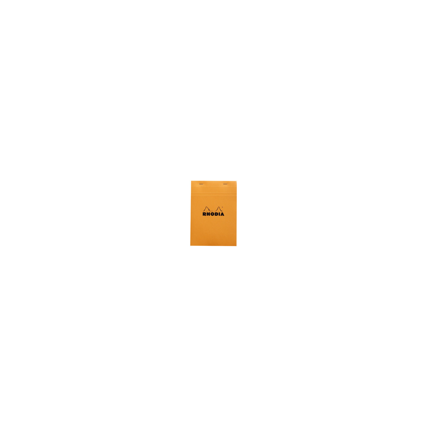 Bloc agrafé No. 16, format A5, quadrillé 5x5, orange