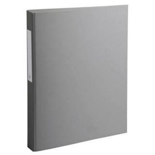 Classeur à anneaux, PP, 2 anneaux, A4, gris