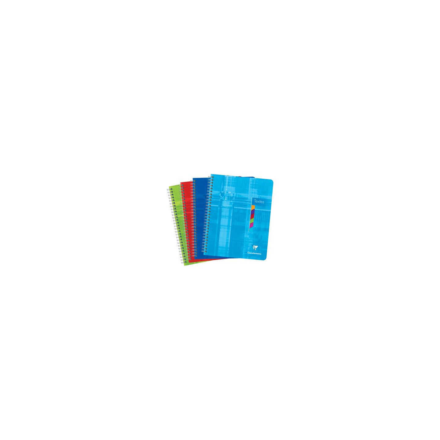 Cahier de textes reliure intégrale 17x22cm 144 pages grands carreaux Couverture plastique