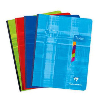 Cahier de textes - broché-  17x22cm 144 pages grands carreaux