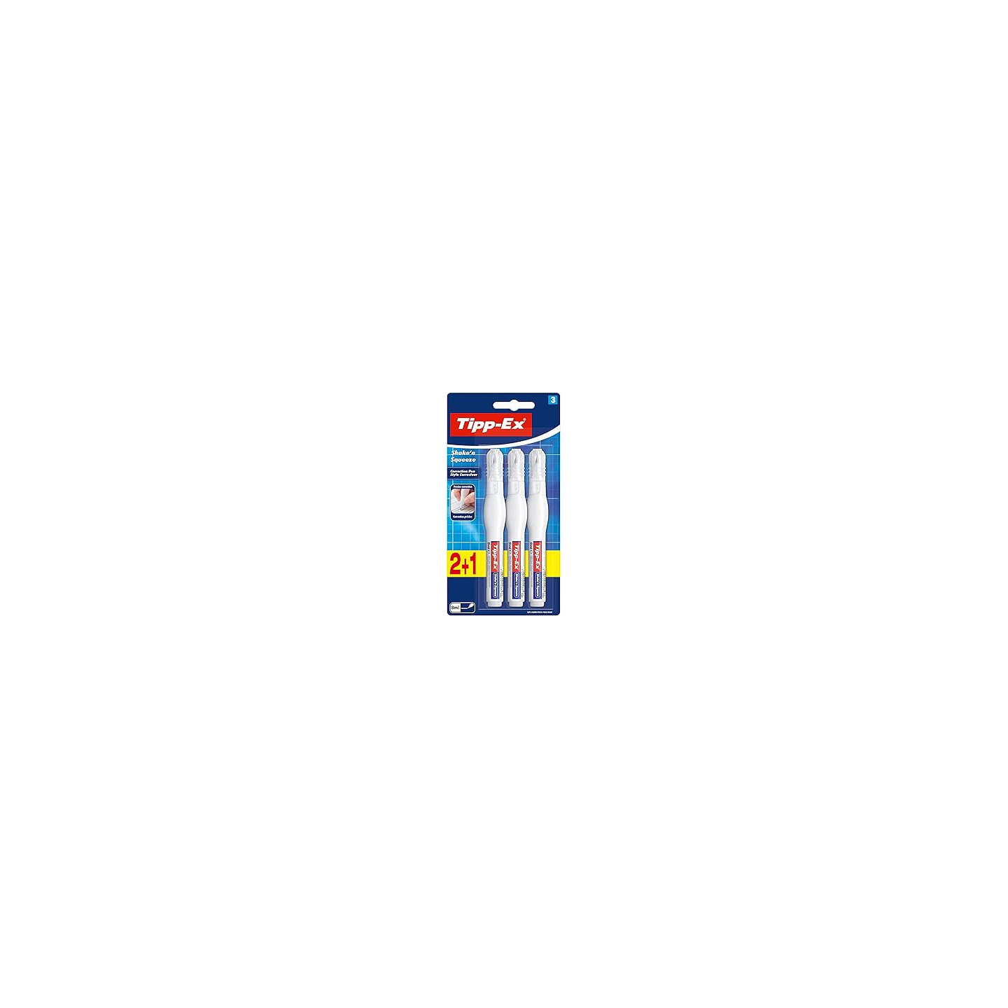 Stylo Tipp-Ex Shake n Squeeze - Lot de 3